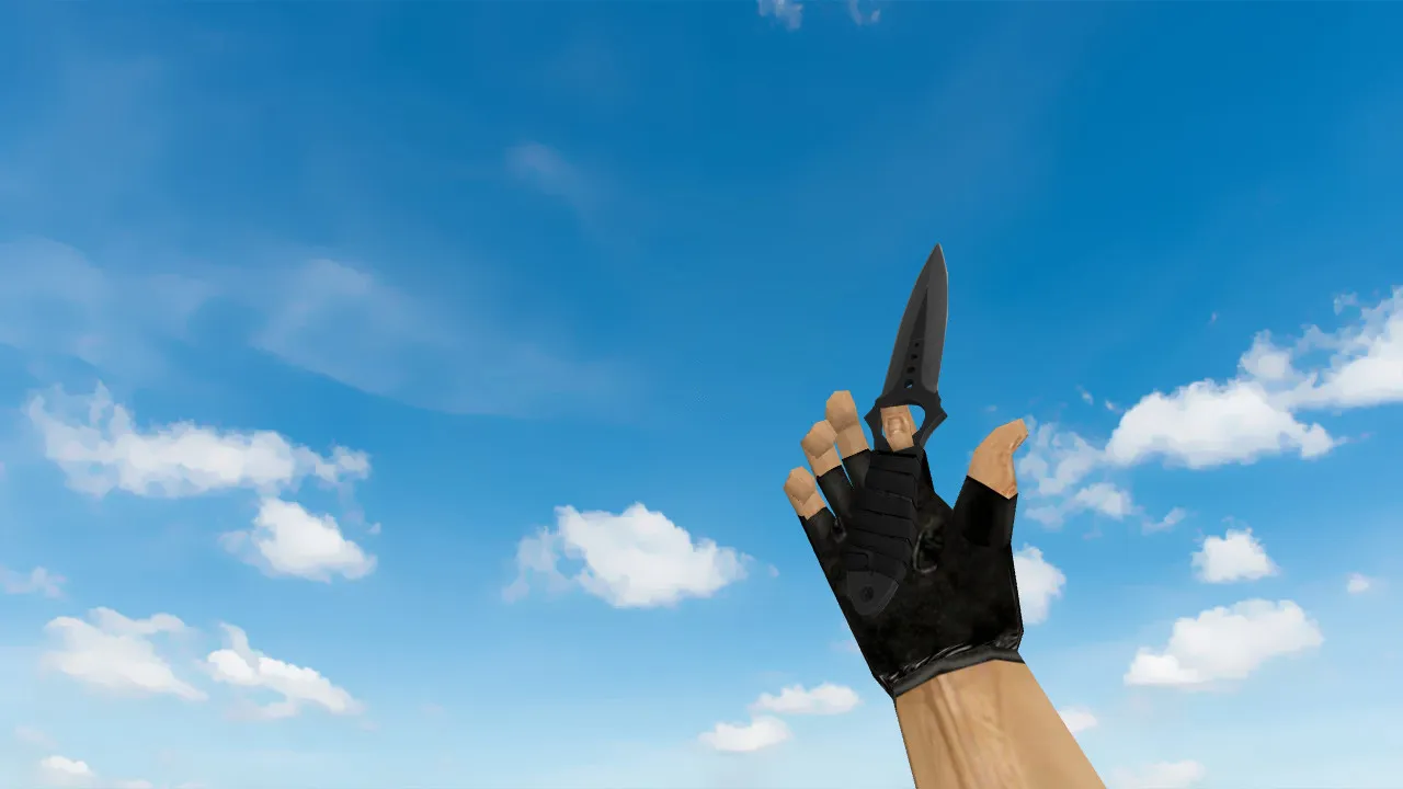 Скриншот Skeleton Knife Vanilla on Default Hands v_ нож для CS 1.6: текстуры, анимация осмотра и настройка sequences