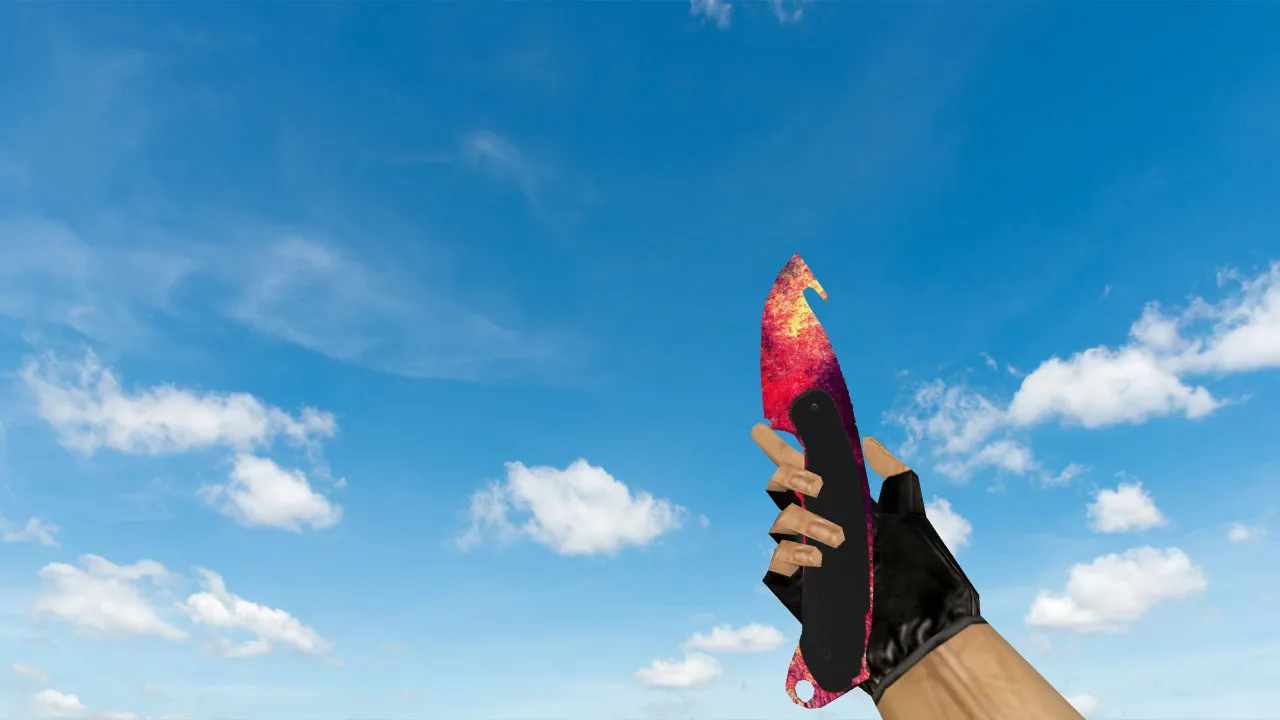 Скриншот Gut Knife Neon Impulse v_ / p_ / w_ модель для CS 1.6: звук, анимация осмотра, качество текстур