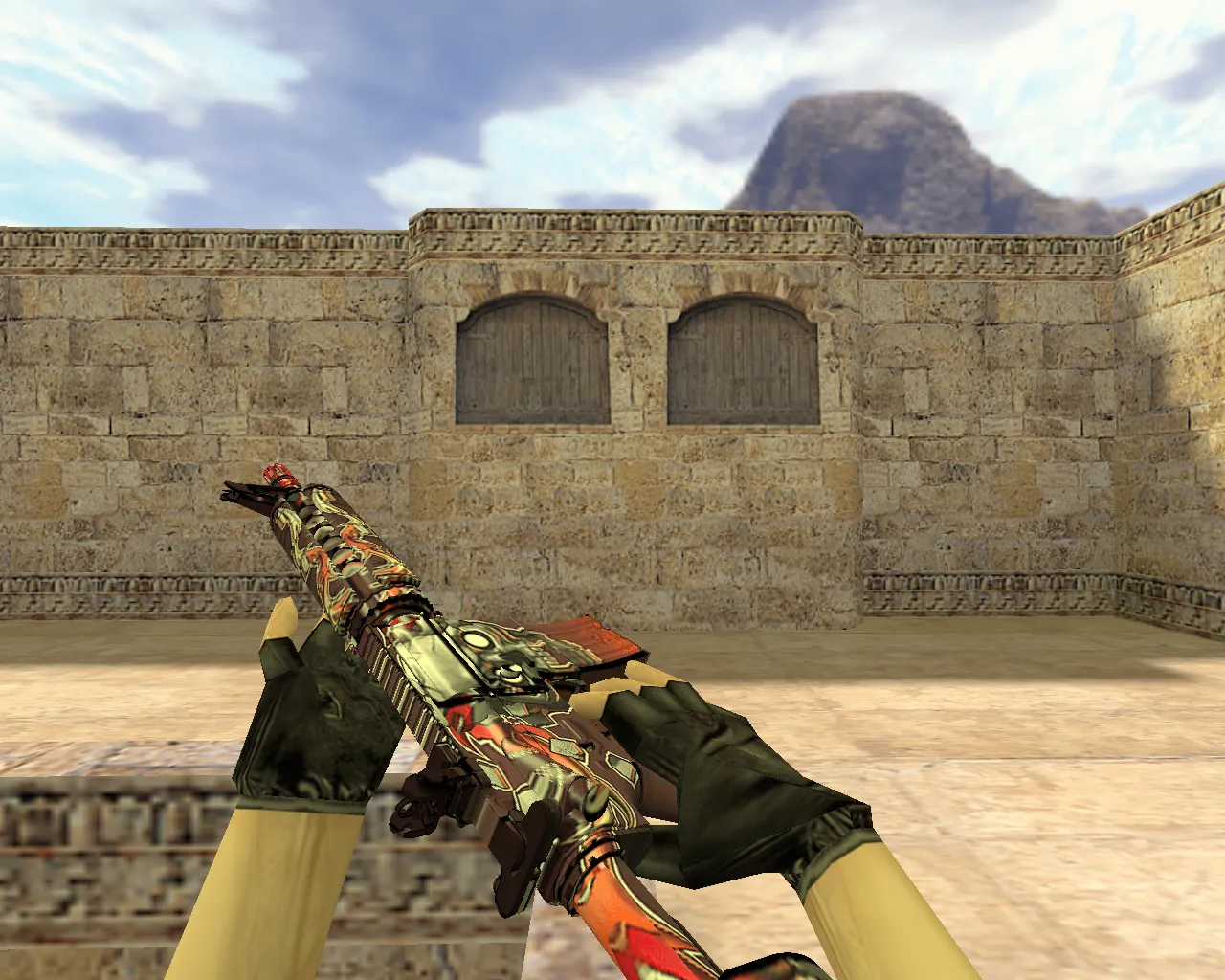 Скриншот Модель M4A4 «Убийство подтверждено» v_ и p_ для CS 1.6: звуки, анимация осмотра и текстуры