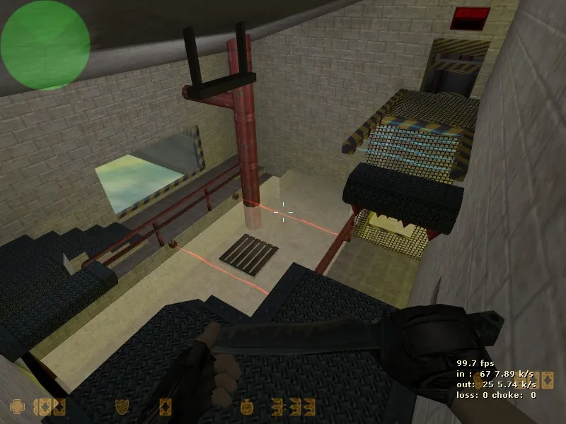 Скриншот  deathrun_taringacs_laserspace — карта deathrun для CS 1.6: ловушки, лазеры, точки и подсказки для игры