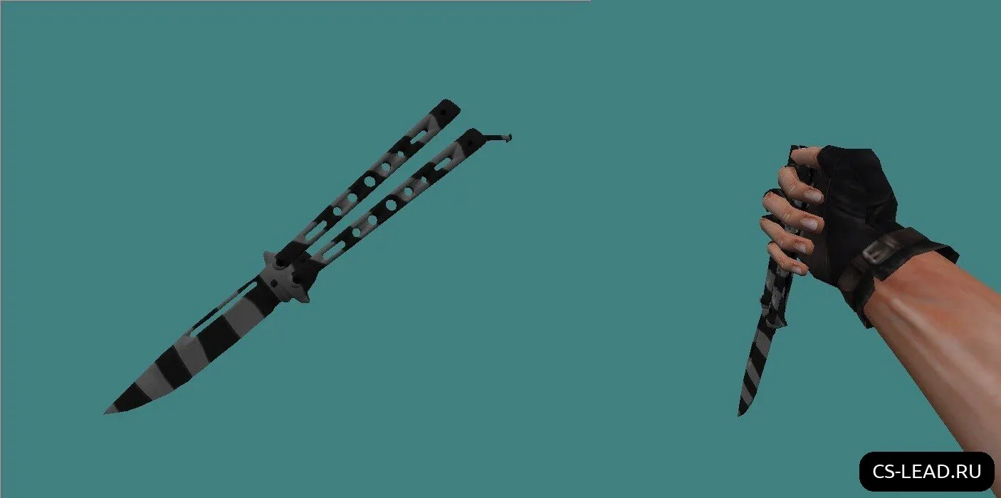 Скриншот Модель ножа [Butterfly] (Retexture)