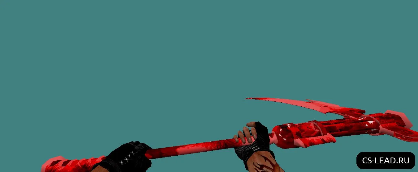 Скриншот Модель ножа [Коса] (Red) | CS 1.6