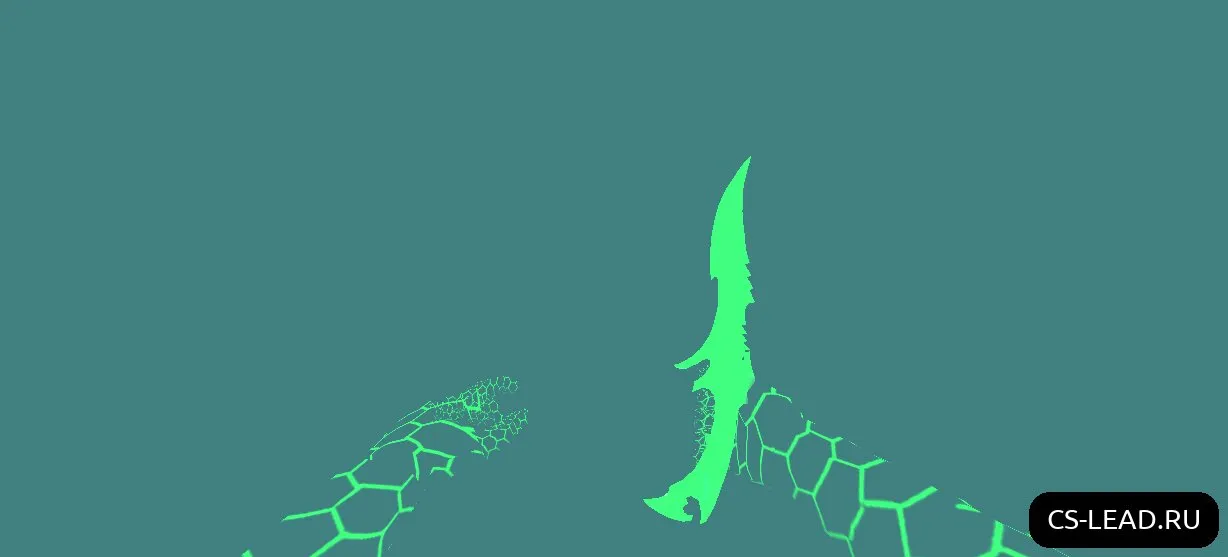 Скриншот Модель ножа Phantom Assassin (Green) для CS 1.6