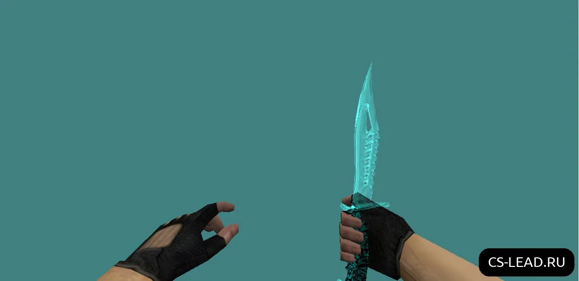 Скриншот Модель ножа «Синее стекло» для CS 1.6