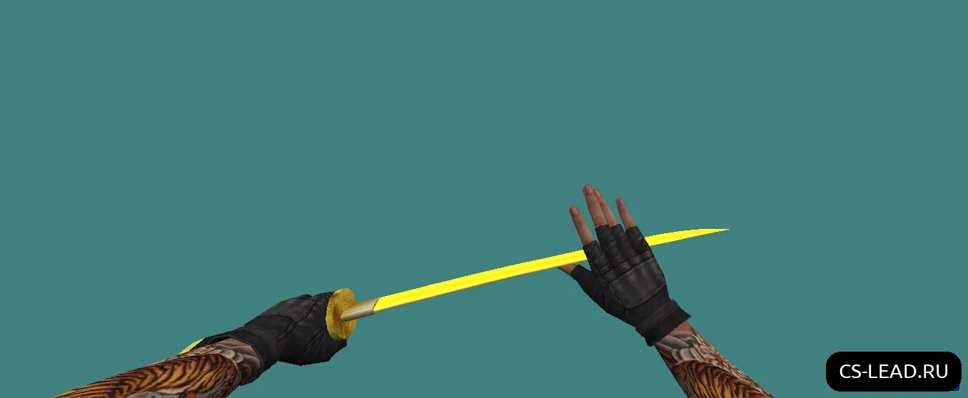 Скриншот Катана Gold | Модель ножа для CS 1.6