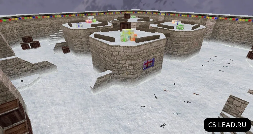 Скриншот  Карта fy_snow_geo для CS 1.6