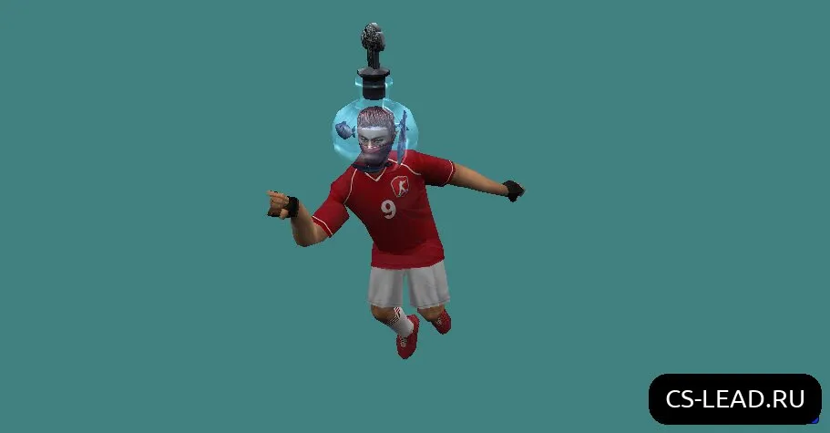 Скриншот Модель игрока Футболист-Аквариум для CS 1.6 | Милитиарный Мод