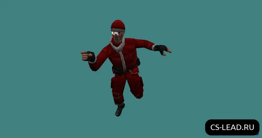 Скриншот Модель игрока [Красный Санта] — Скачать для CS 1.6
