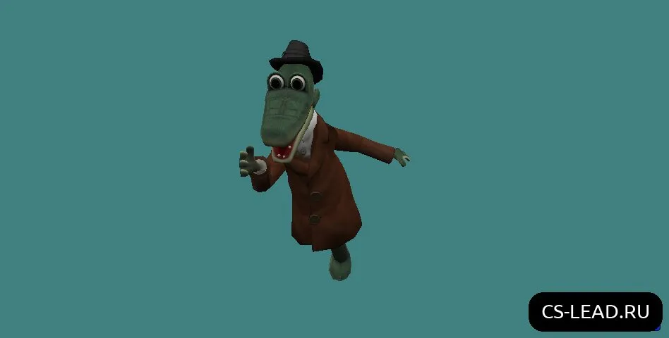 Скриншот Модель игрока Крокодил Гена для Counter-Strike 1.6 — Скачать бесплатно