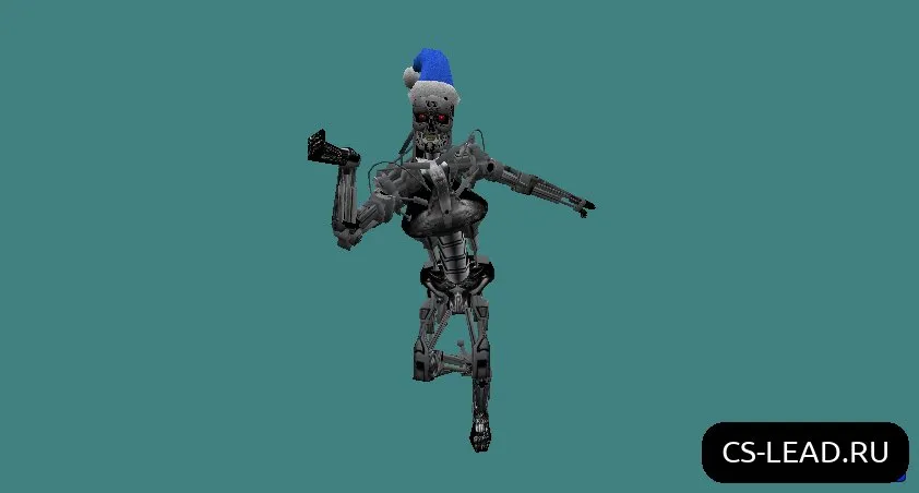 Скриншот Модель игрока [Terminator Blue Xmas] для CS 1.6 — обзор, характеристики и совместимость
