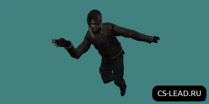 Скриншот Леон Кеннеди из Resident Evil 4 в CS 1.6: Уникальная Модель Игрока для Профессионалов