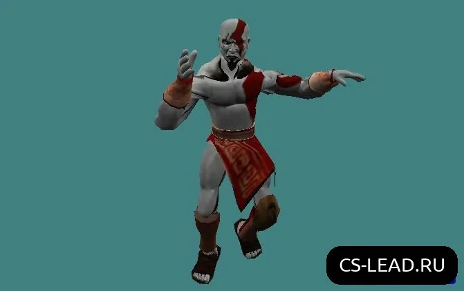 Скриншот Модель игрока Kratos для CS 1.6: Сразись с богами на сервере!