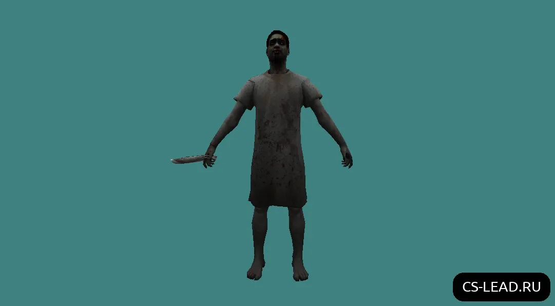 Скриншот Модель зомби [Пациент] для CS 1.6 - Уникальная и реалистичная