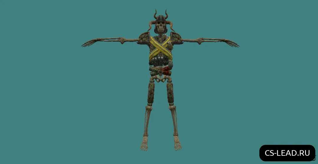 Скриншот Модель зомби Immortal Skeleton для CS 1.6 - Уникальные скины