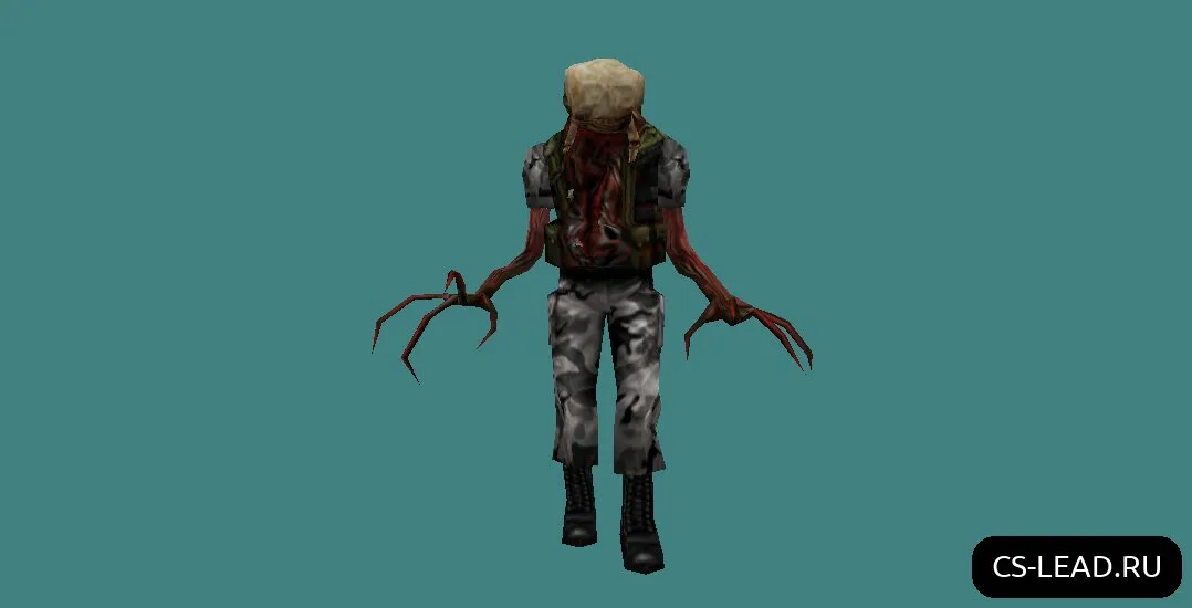 Скриншот Модель зомби [Soldier] для Counter-Strike 1.6 - Уникальный скин для вашего персонажа