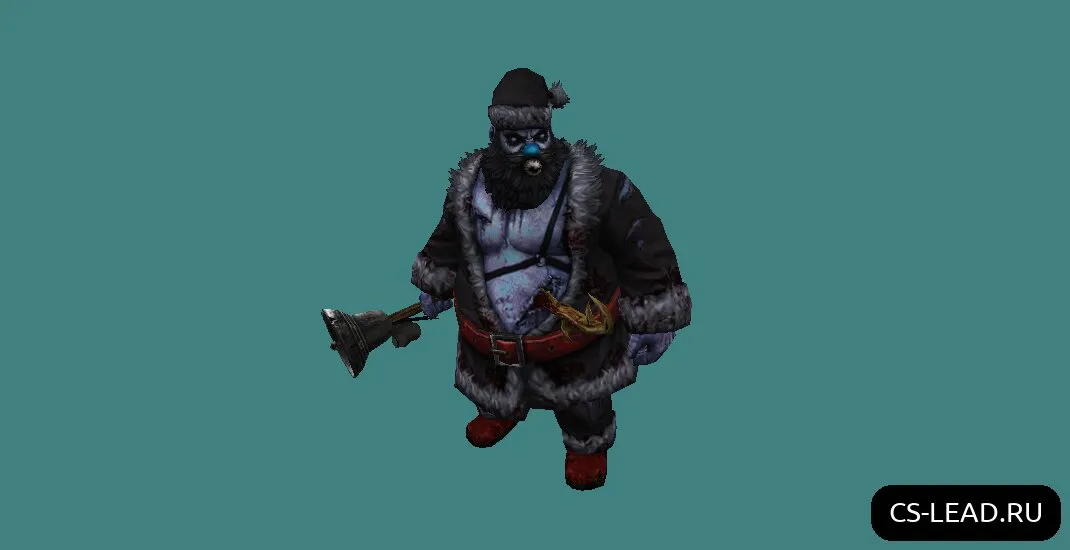 Скриншот Модель зомби [Heavy] (Santa) для CS 1.6 - Уникальный скин для вашего геймплея