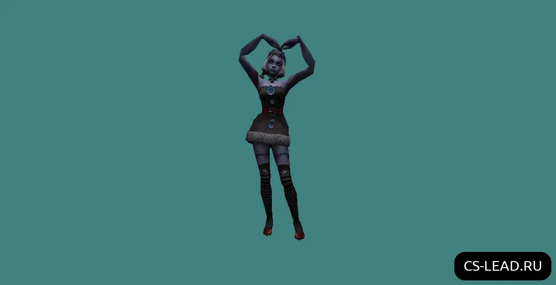 Скриншот Модель зомби [Lusty Rose] (Xmas) для CS 1.6 – Уникальный скин