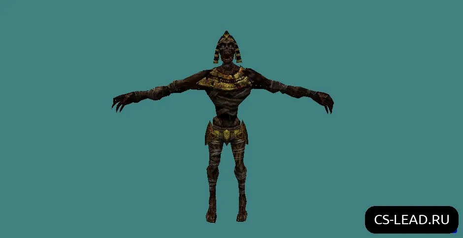 Скриншот Модель зомби [Мумия] для Counter-Strike 1.6 - Уникальный скин с высокой детализацией