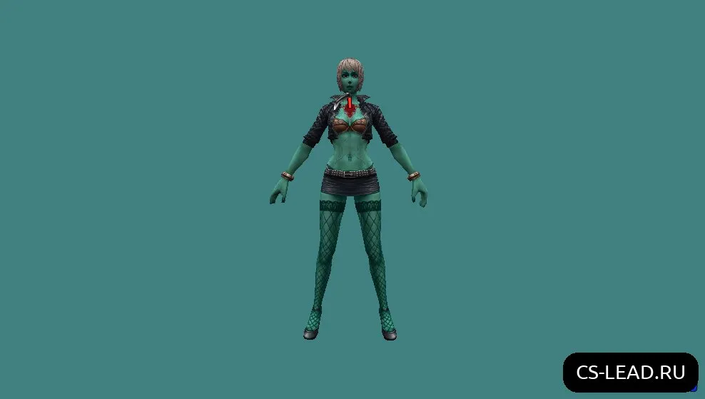 Скриншот Модель зомби [Girl Zombie] для Counter-Strike 1.6 - Уникальный скин