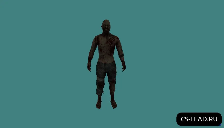 Скриншот Модель зомби [Hunter Nude] для Counter-Strike 1.6 - Уникальный Скин