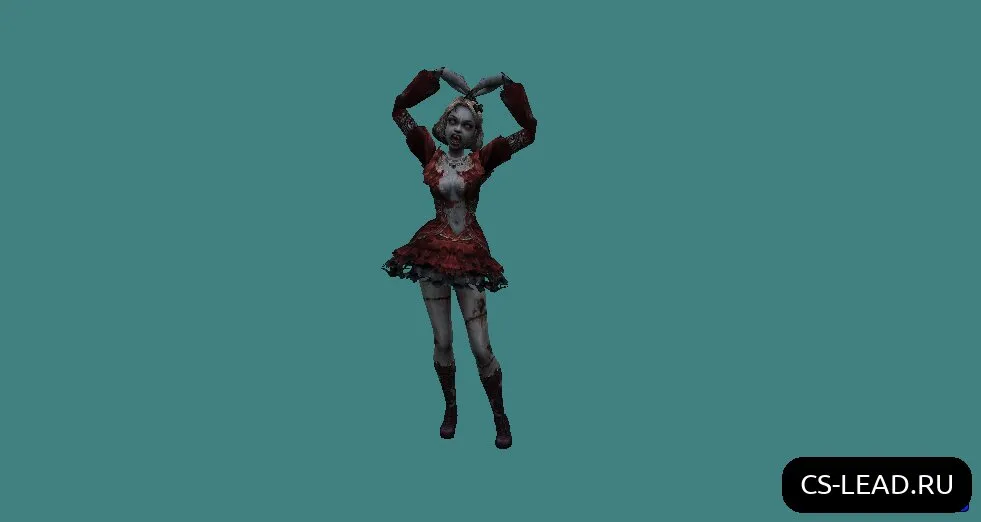 Скриншот Модель зомби Light GirL для CS 1.6 - Уникальный скин в вашей игре