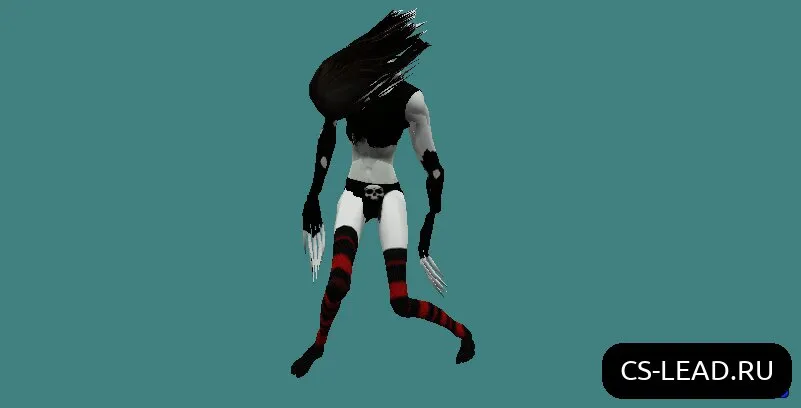 Скриншот Модель зомби [Черная Ведьма] для Counter-Strike 1.6