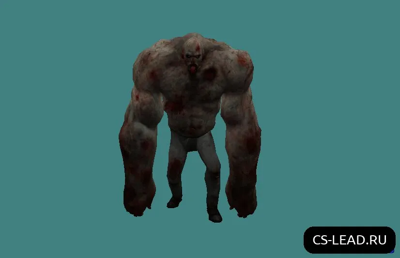 Скриншот Модель зомби [Танк из L4D] для CS 1.6 - Уникальный скин для вашей игры