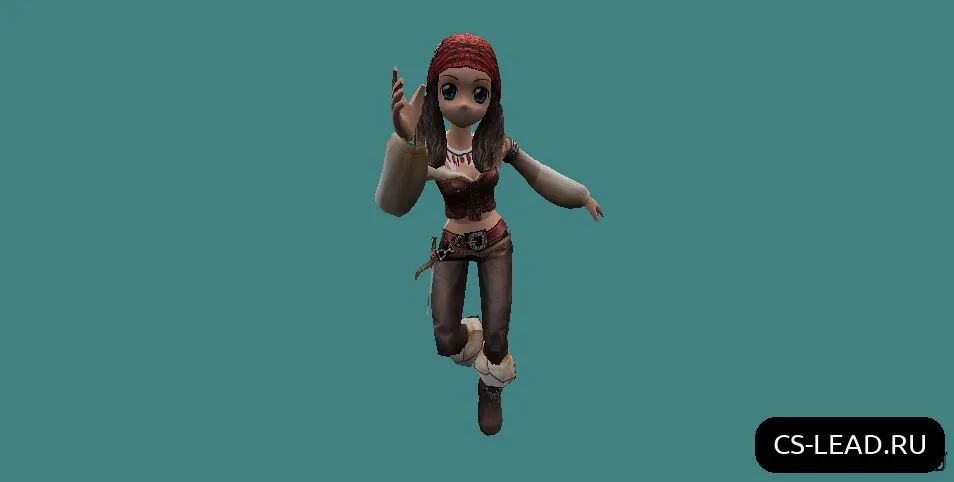 Скриншот Модель Аниме-девушки [Кира Найтли] для CS 1.6: уникальный скин