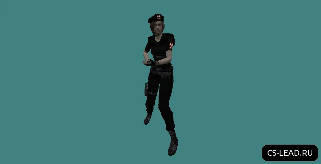 Скриншот Модель девушки [Jill Valentine] (Dark) для Counter-Strike 1.6