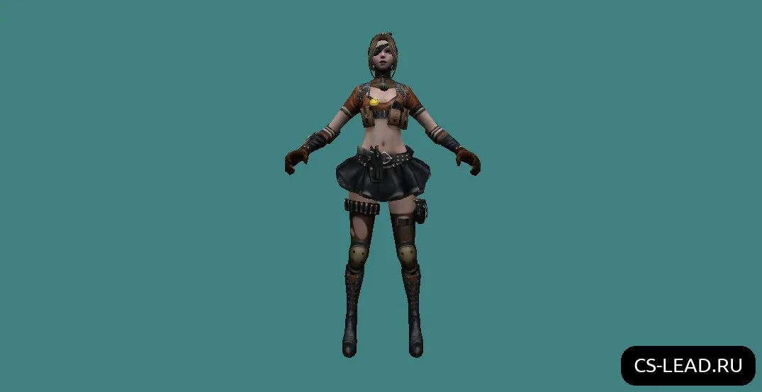 Скриншот Модель девушки Механик для Counter-Strike 1.6: Уникальный скин