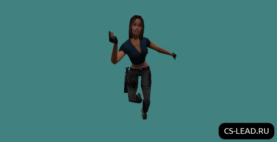 Скриншот Модель девушки [Terror] для Counter-Strike 1.6 - Уникальный скин для игроков