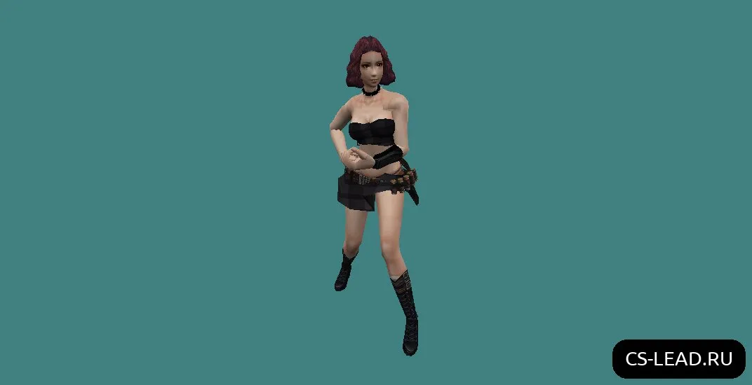 Скриншот Модель девушки [Бандитка] для CS 1.6 - Уникальный скин для ваших игровых сессий