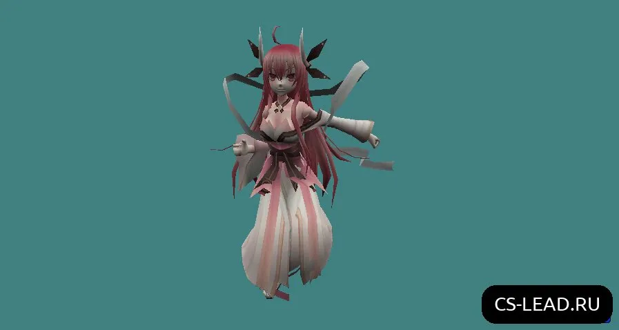 Скриншот Модель Аниме-девушки [Itsuka Kotori] для CS 1.6: Тонкие детали и уникальность