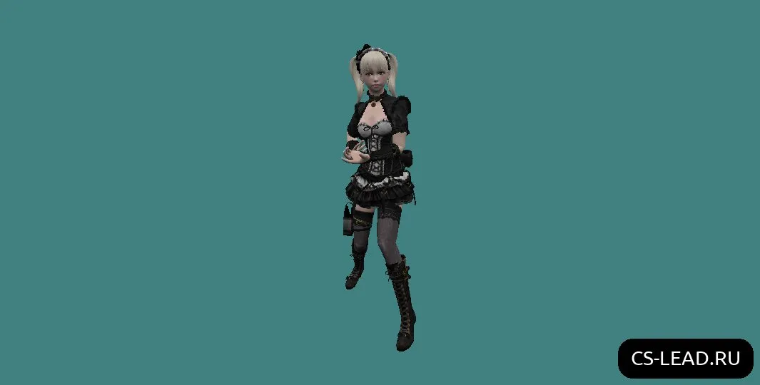 Скриншот Модель девушки в CS 1.6: Горничная – Уникальный стиль и высокое качество