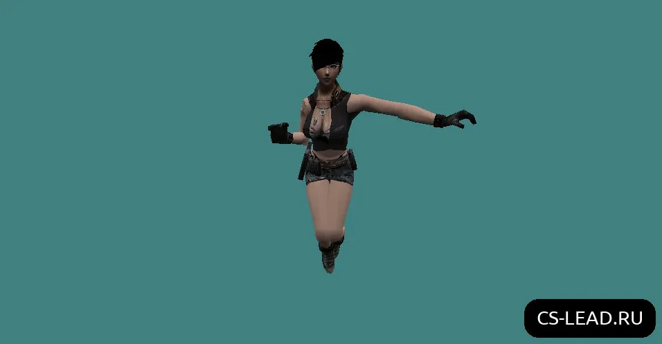 Скриншот Модель девушки [Наемная Убийца] для Counter-Strike 1.6 - Идеальный выбор для вашего скина