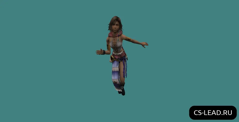 Скриншот Модель игрока Yuna для Counter-Strike 1.6 – Уникальный скин для девушек