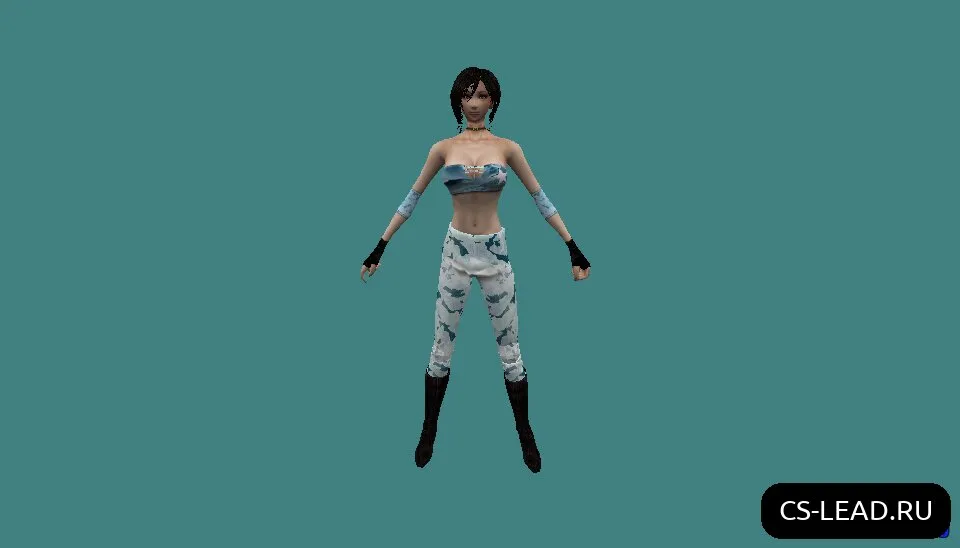 Скриншот Модель девушки [American Girl] для Counter-Strike 1.6 - Идеальная выбор для вашего скина