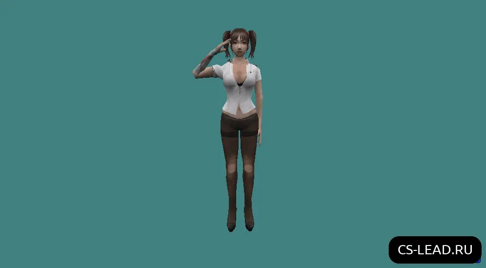 Скриншот Модель девушки [Yuri Office] для CS 1.6 - Уникальный скин с высоким качеством