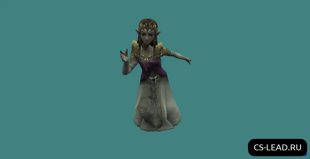 Скриншот Модель девушки [Zelda] для Counter-Strike 1.6 — уникальный скин