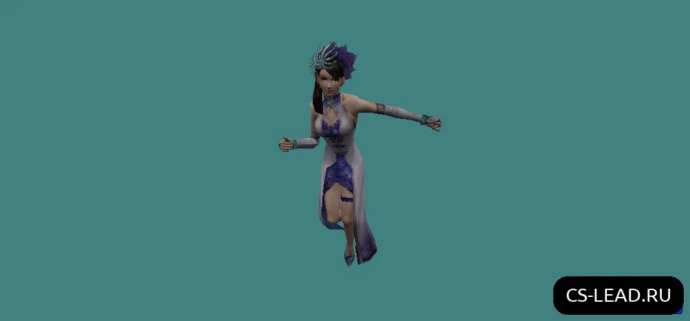 Скриншот Модель девушки [Барышня] для Counter-Strike 1.6 - Уникальный скин