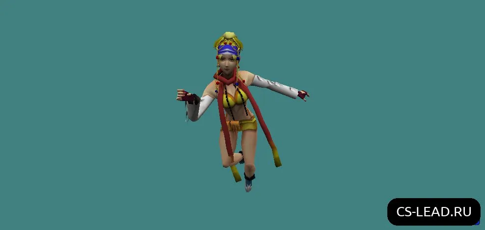 Скриншот Модель девушки [Rikku Girl] для Counter-Strike 1.6 - уникальный скин