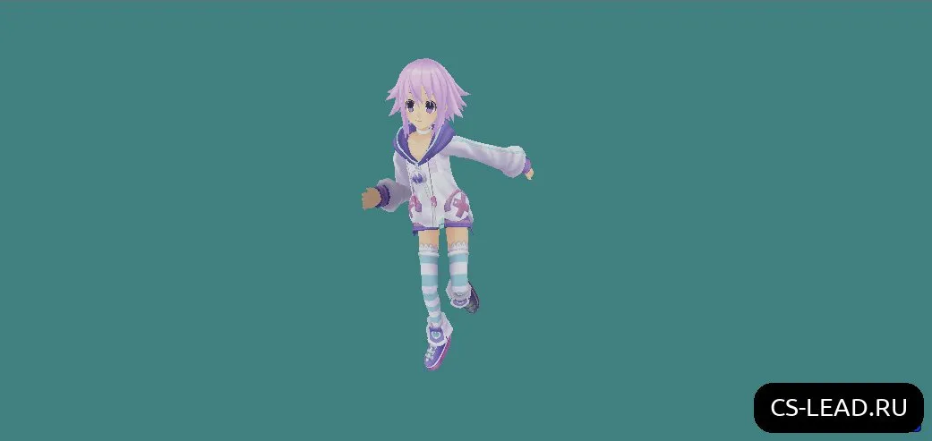 Скриншот Модель Аниме-девушки [Няшка] для CS 1.6 - Уникальный скин и отличная анимация