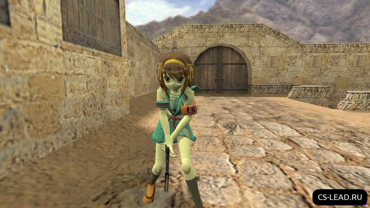 Скриншот Модель Аниме-девушки [Харухи Судзумия] для CS 1.6