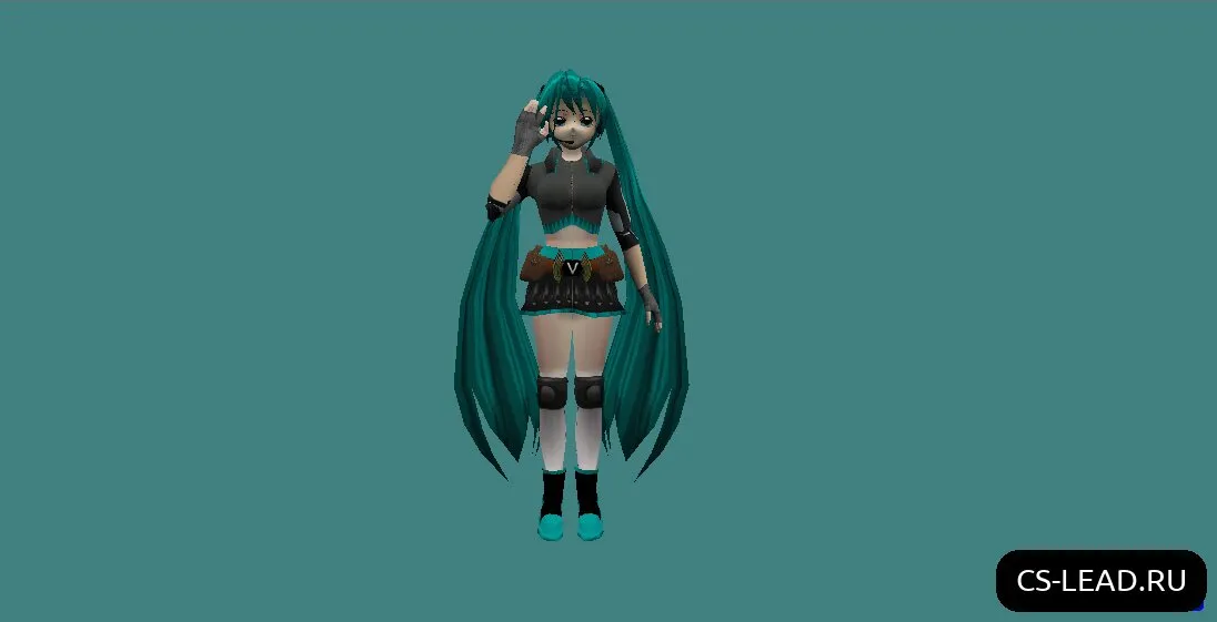 Скриншот Модель Аниме-девушки Hatsune Miku для Counter-Strike 1.6