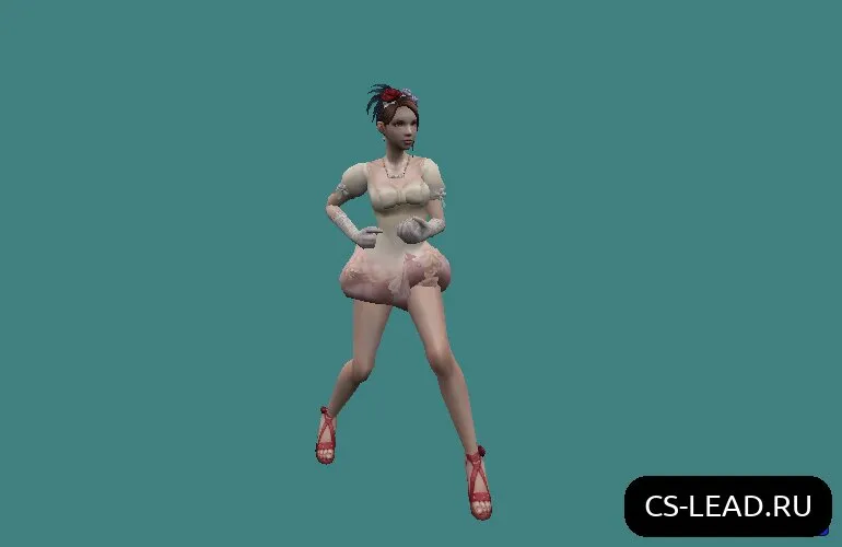 Скриншот Модель девушки [White Girl] для Counter-Strike 1.6 - Уникальный скин