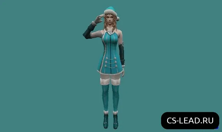 Скриншот Модель девушки Снегурочка для Counter-Strike 1.6 - Идеальный выбор для фанатов