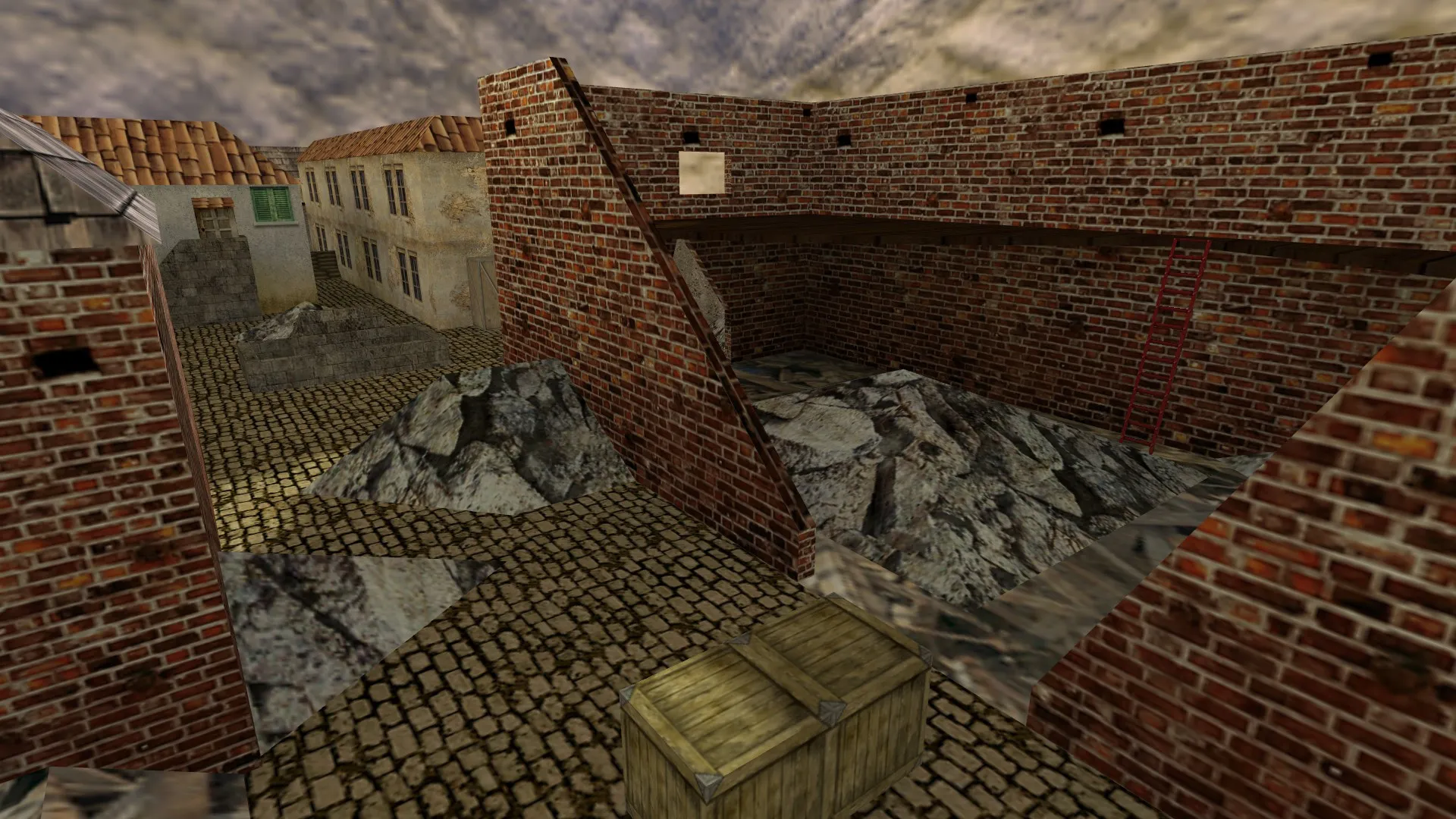 Скриншот  de_crazytank для CS 1.6: тактика за Т/КТ, точки, навигация ботов и оптимизация карты