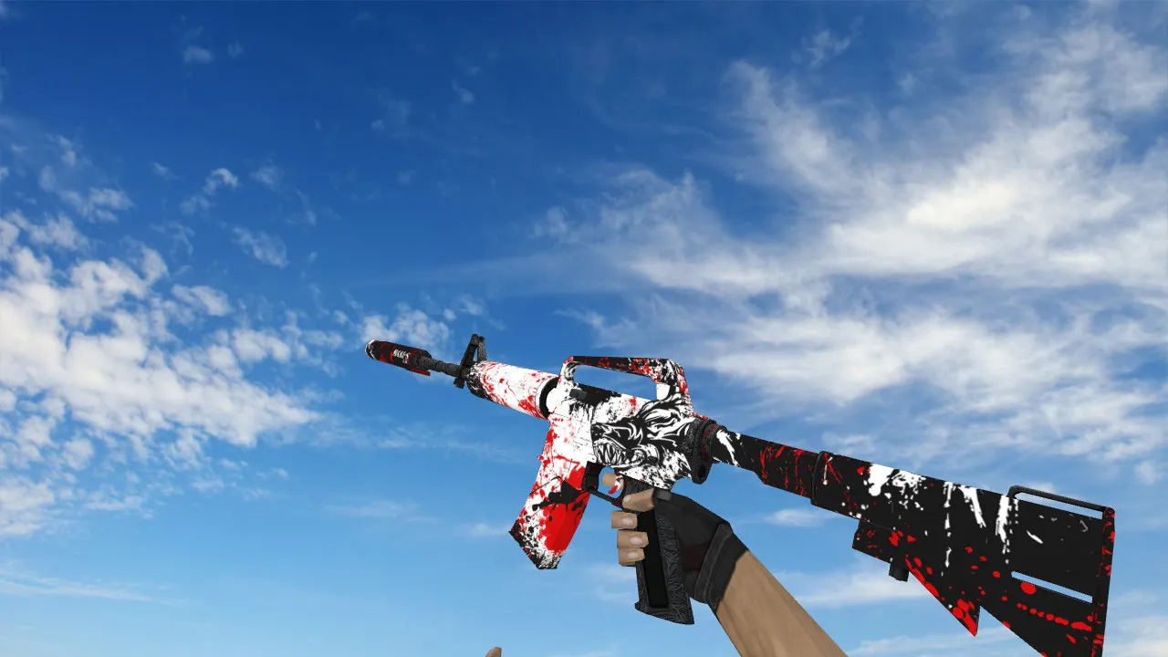 Скриншот Модель M4A1 Victim v_/p_/w_ для CS 1.6: звуки, анимация осмотра и качество текстур