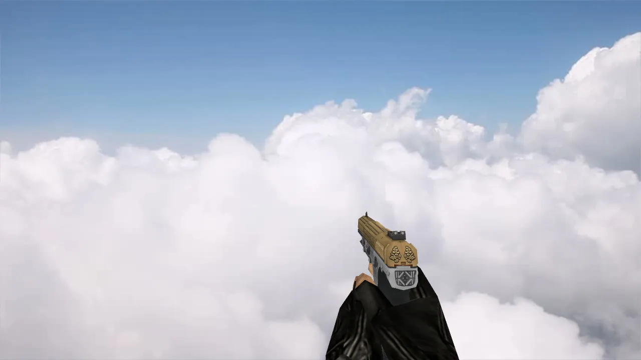 Скриншот Модель «Five Seven Royal Gold» для CS 1.6: качественная графика и анимация