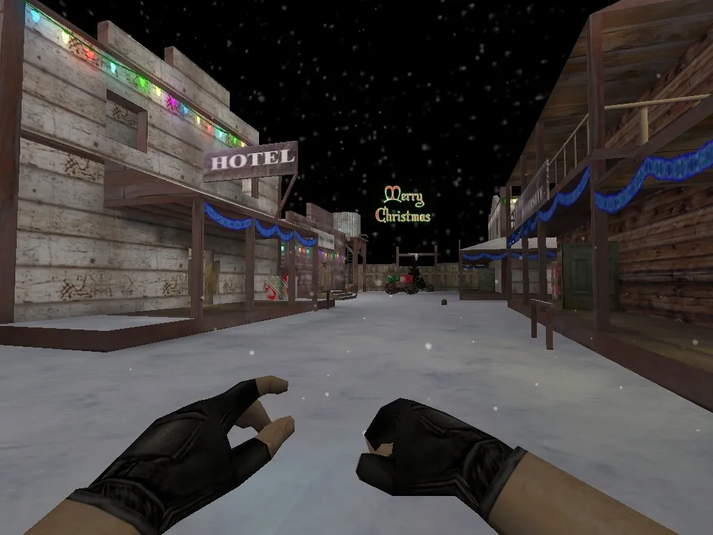 Скриншот Карта de_westwood_bigxmas для CS 1.6: Тактики и детали